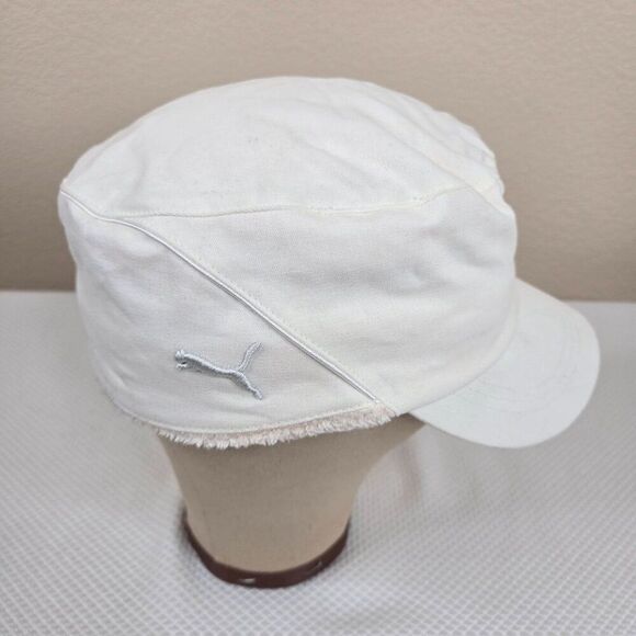 Puma Ferrari White Cap Hat Adult One Size Fleece Lined - Picture 4 of 7